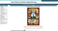 Desktop Screenshot of plebaniadecs.emecclesia.hu