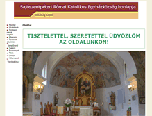 Tablet Screenshot of plebania-sajoszentpeter.emecclesia.hu