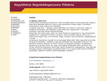 Tablet Screenshot of nagyteteny.emecclesia.hu